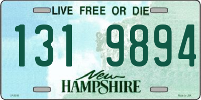 NH license plate 1319894