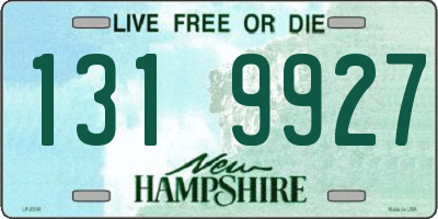 NH license plate 1319927