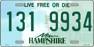 NH license plate 1319934
