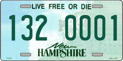 NH license plate 1320001