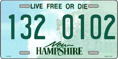 NH license plate 1320102