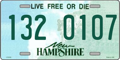 NH license plate 1320107