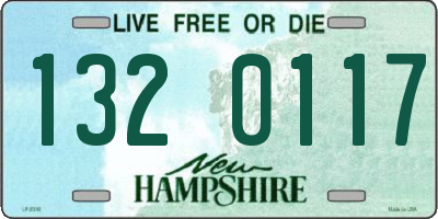 NH license plate 1320117