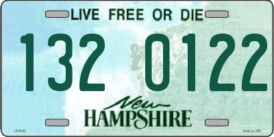 NH license plate 1320122