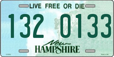 NH license plate 1320133
