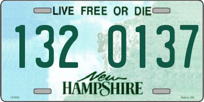 NH license plate 1320137