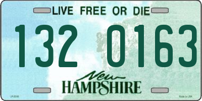 NH license plate 1320163
