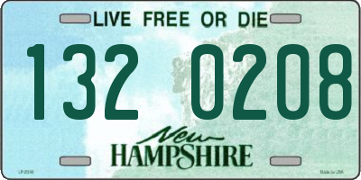NH license plate 1320208