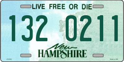 NH license plate 1320211