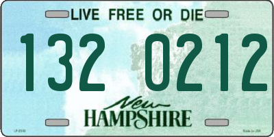 NH license plate 1320212