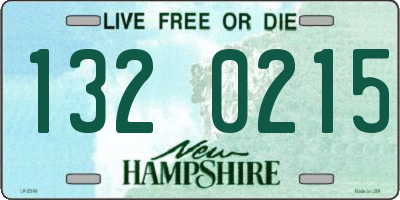 NH license plate 1320215