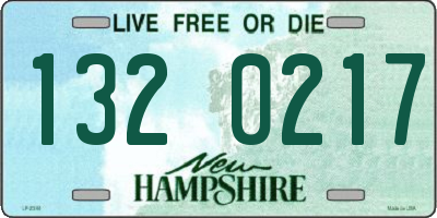NH license plate 1320217