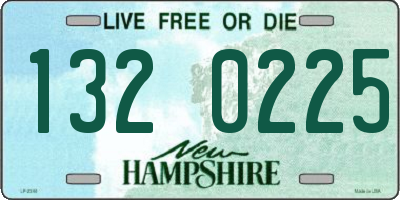 NH license plate 1320225