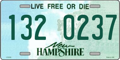NH license plate 1320237