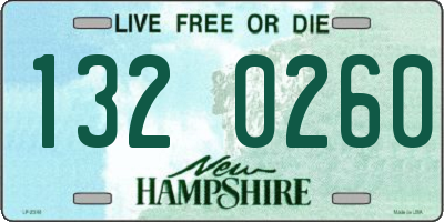 NH license plate 1320260