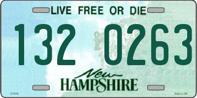 NH license plate 1320263