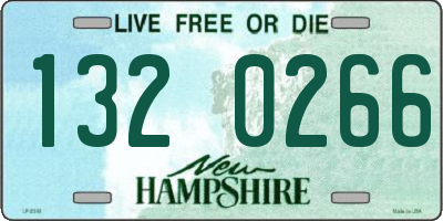 NH license plate 1320266