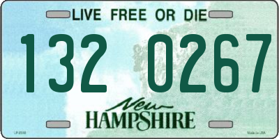 NH license plate 1320267