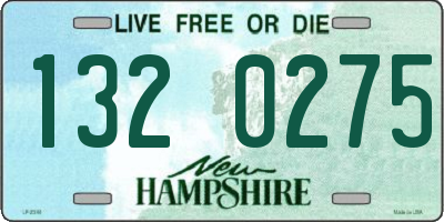 NH license plate 1320275