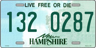 NH license plate 1320287