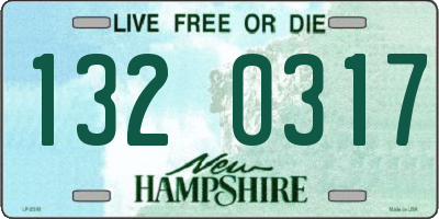 NH license plate 1320317