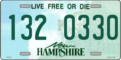 NH license plate 1320330