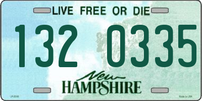 NH license plate 1320335