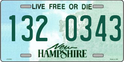NH license plate 1320343
