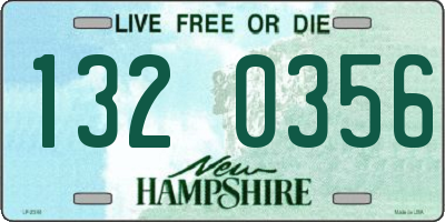NH license plate 1320356