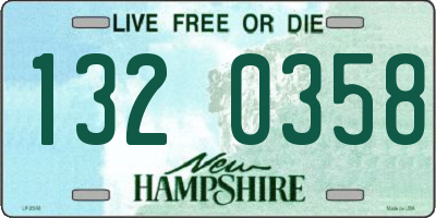 NH license plate 1320358