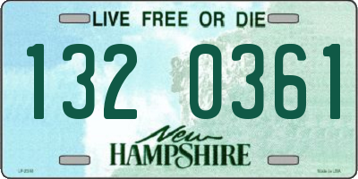 NH license plate 1320361