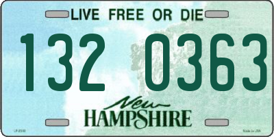 NH license plate 1320363