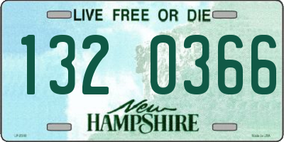 NH license plate 1320366