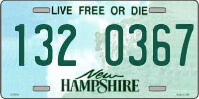 NH license plate 1320367