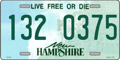 NH license plate 1320375