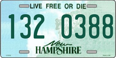 NH license plate 1320388