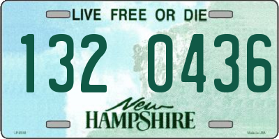 NH license plate 1320436