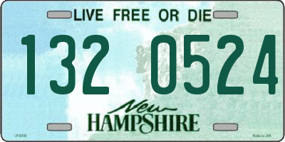 NH license plate 1320524
