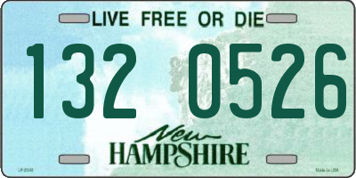 NH license plate 1320526