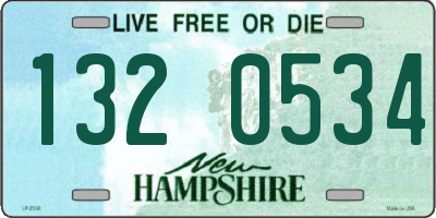 NH license plate 1320534