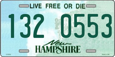 NH license plate 1320553