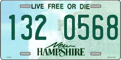 NH license plate 1320568
