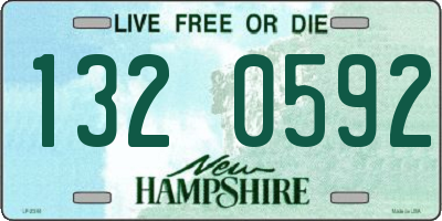 NH license plate 1320592