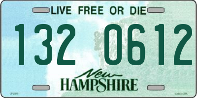 NH license plate 1320612