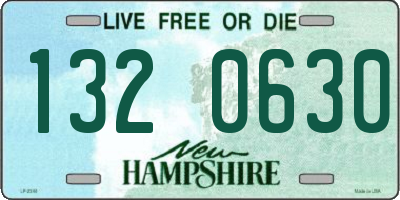 NH license plate 1320630