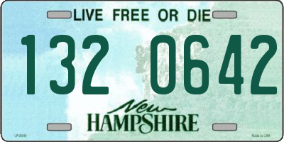 NH license plate 1320642