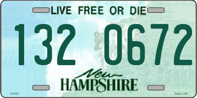 NH license plate 1320672