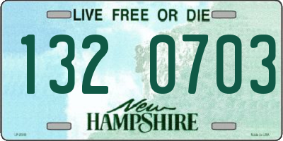 NH license plate 1320703