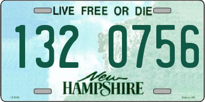 NH license plate 1320756