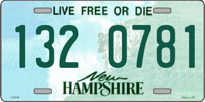 NH license plate 1320781